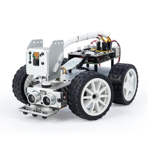 SunFounder PiCar-X AI Video Robot Car Kit for Raspberry Pi 5/4/3B+/3B, ChatGPT-4o Enabled with Video Recognition, Python, Scratch, Camera, Rechargeable Battery