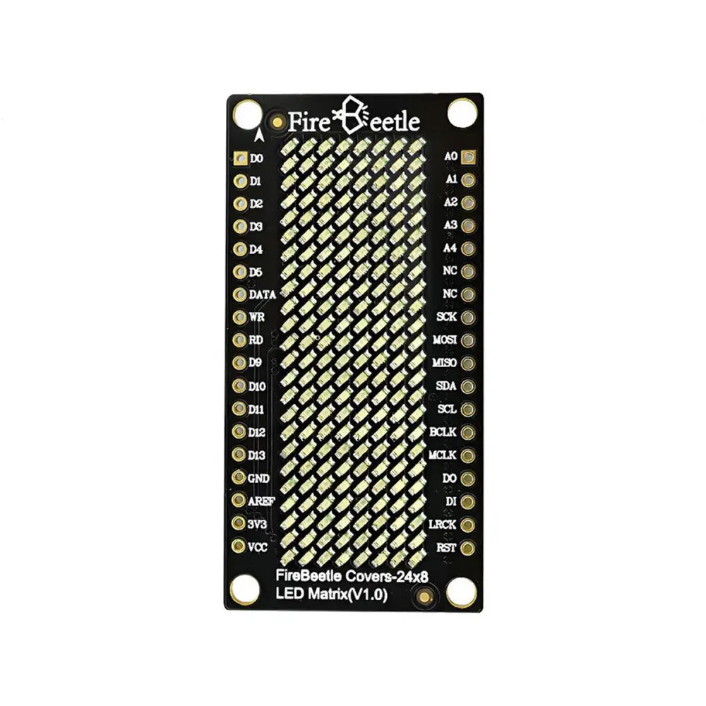 24×8 LED Matrix (Yellow) - FireBeetle Covers