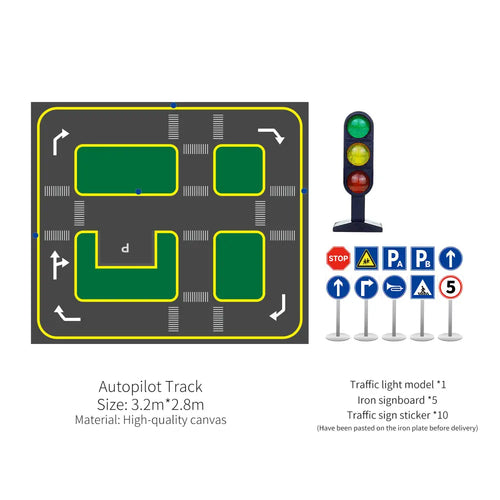 Yahboom Autopilot Track Map UV printing canvas (2.8m*3.2m)