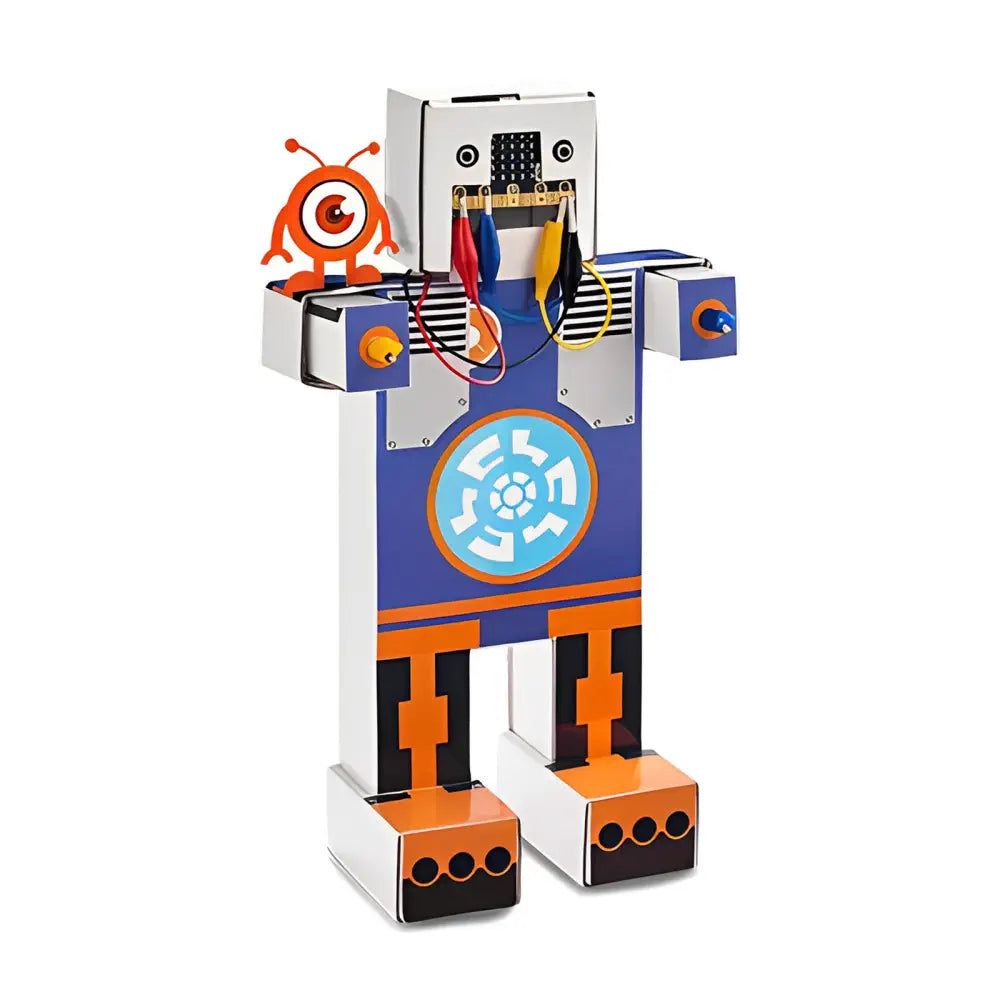 BinaryBots Cardboard to Code Robot Kit with BBC micro:bit - STEM Coding Robot Toy - Build Program Sensor Based Learning Robot - Educational Gift for Kids &amp; Schools | DIMM