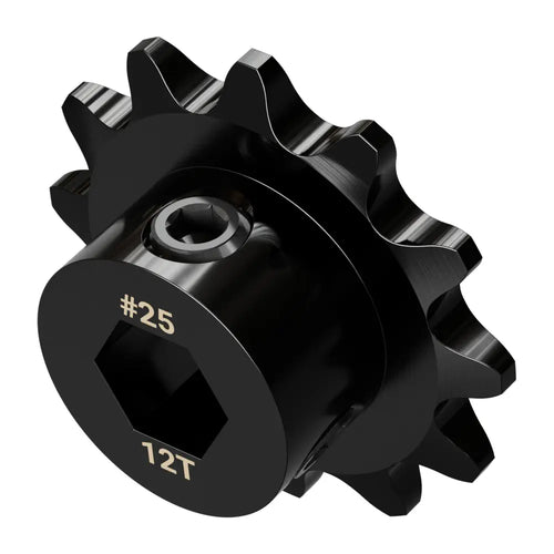 Pignon à vis sans fin #25 (Alésage REX™ de 8mm, 12 dents)