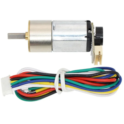 GM16 Metal DC Geared Motor w/ Encoder – 12V 70RPM