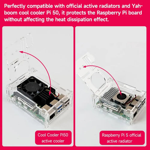 Raspberry Pi 5 Acrylic Case