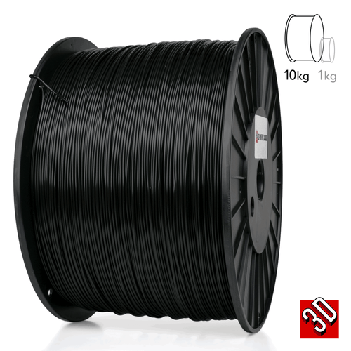 Black Standard PLA Filament 1.75mm 10kg