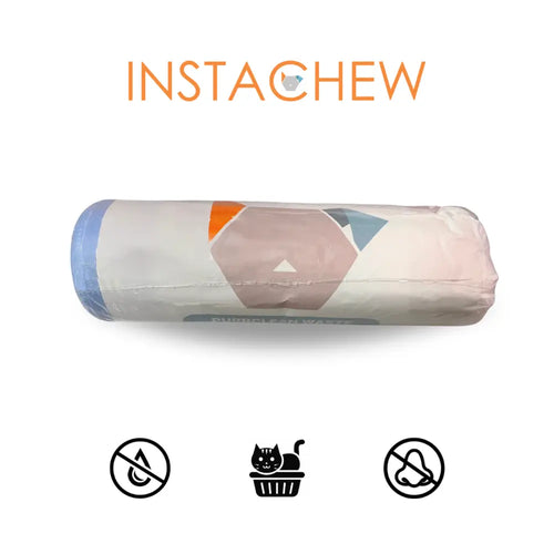 INSTACHEW Purrclean Cat Litter Waste Bags w/ Handles for Smart Litter Box, Leak Proof &amp; Unscented