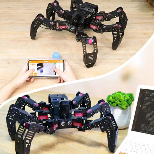 Hiwonder Spiderpi AI Intelligent Visual Hexapod Robot w/ Raspberry Pi 4B 4GB - Advanced Kit