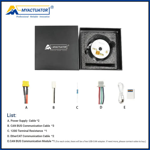 Myactuator RH-14 Ethercat+Can Harmonic joint Motor Robot joint motor Large hollow design High precision and high torque