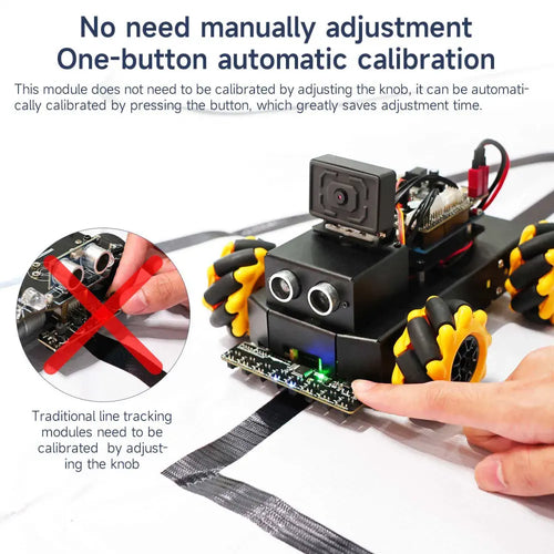 Yahboom 8 channel infrared tracking sensor module--Module+Flat cable+DuPont line