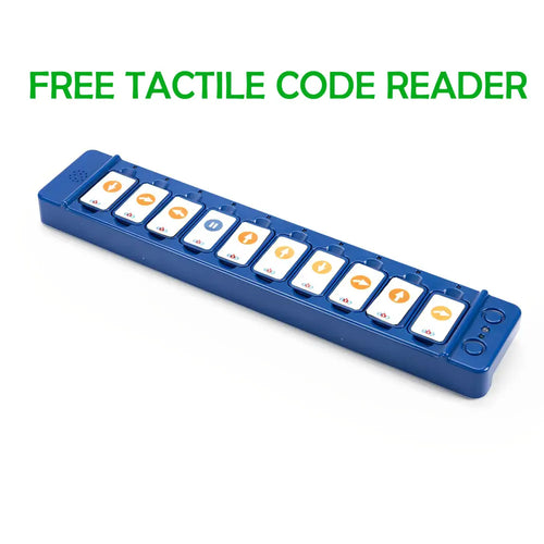TTS 3 Bee-Bot and 3 Blue Bot Programmable Robots  with FREE 1 Tactile Code Reader - STEM Learning Coding Robotics for Kids Age 3+