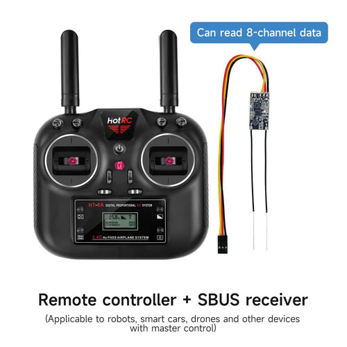 RC Hotrc HT-8A 2.4G 8CH Transmitter HT8A Remote Control with SBUS Receiver For RC Drone and Smart Car