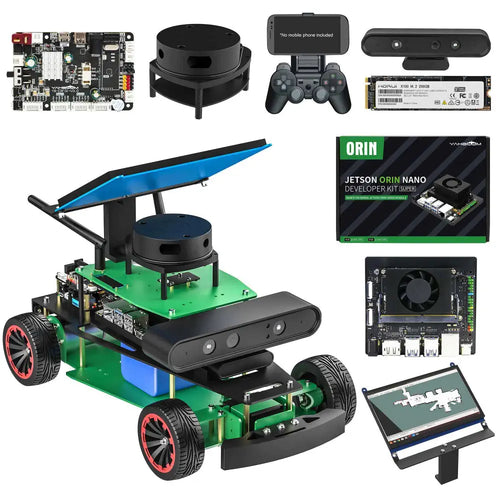 Yahboom Rosmaster R2 ROS2 Robot Ackermann Structure-Superior with Orin NANO SUPER 8GB board
