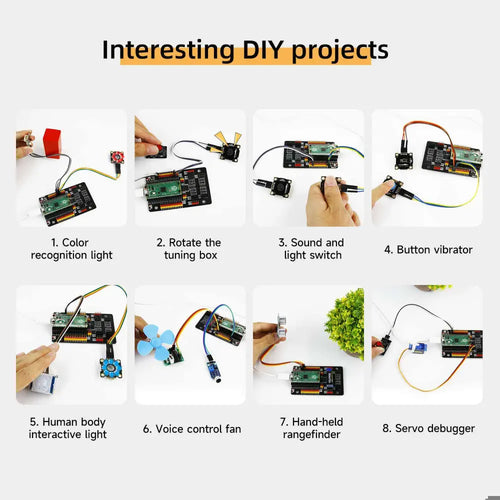 Yahboom Raspberry Pi Pico GPIO Sensor Expansion Board for Raspberry Pi Pico/Pico 2(EN Manual)