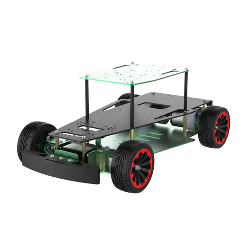 Yahboom Aluminum Alloy ROS Robot Car Chassis--Ackerman steering Chassis