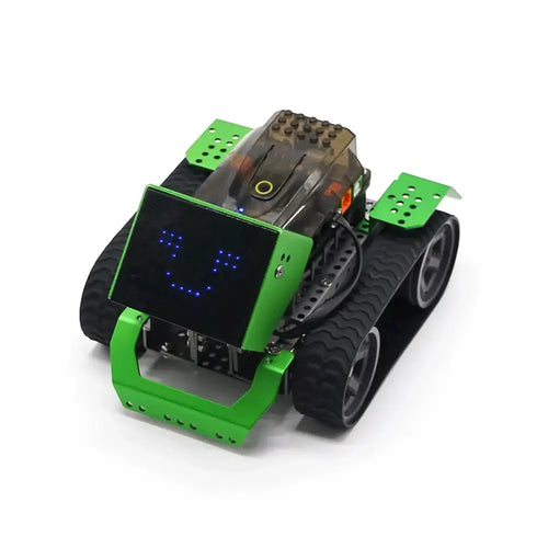 Robobloq Qoopers 6 in 1 Programming Robot Building Kit with Remote Control, LED Martrix, Ultrasonic Sensor for Scratch Arduino Python Learning, Coding Toy for Kids