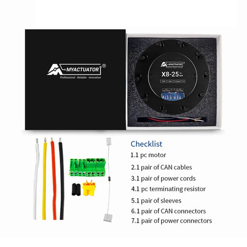 MYACTUATOR RMD X8 Pro V2 BLDC, Reduction Ratio 1:9, w/o Driver