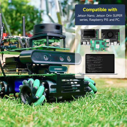 ROSMASTER X3 ROS2 Robot with Mecanum Wheel -Advanced without Orin SUPER Board