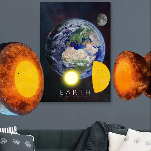 Curiscope Multiverse Poster Series Moon Kids Interactive Educational Classroom Home Wall Poster