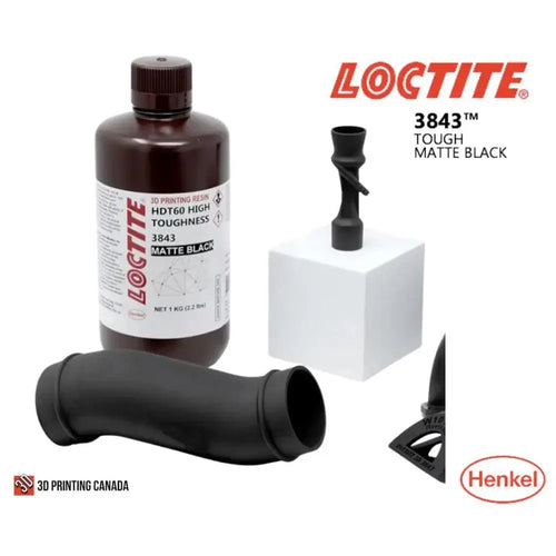 Henkel LOCTITE 3D 3843 High Toughness Matte Black Resin - 1kg