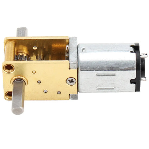 12V Tiny DC Worm Gear Motor w/ Dual Shaft, 27RPM