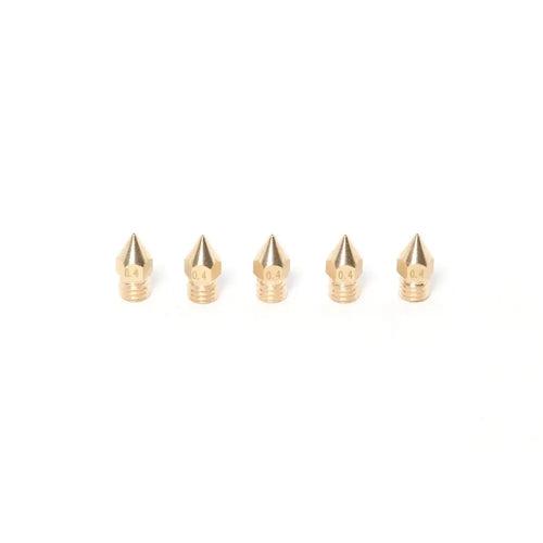 MK8 Brass Nozzle 1.75mm-0.4mm (5 Pack)