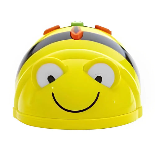 TTS 6 Bee-Bot Programmable Robots with Docking Station, Wooden Tunnels &amp; FREE 10-pcs Clip on Shells White - STEM Learning Coding Robotics for Kids Age 3+