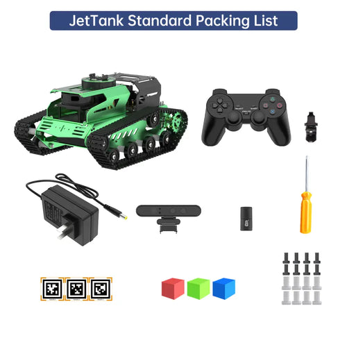 Hiwonder JetTank ROS Robot Tank Powered by Jetson Nano with Lidar Depth Camera, Support SLAM Mapping and Navigation (Standard Kit/SLAMTEC A1 Lidar)