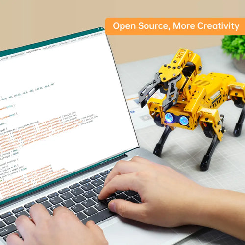 Hiwonder MechDog Pro Open-Source AI Robot Dog with Robot Arm, IoT, AI Voice &amp; Vision Interaction, Python, Arduino &amp; Scratch Programmable