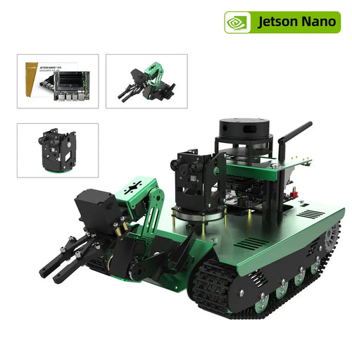 Yahboom Transbot ROS AI Robot for Jetson NANO 4GB with High Definition Camera and 3-DOF Robotic Arm(With Jetson Nano Board)