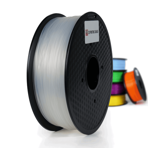 3D Printing Canada Transparent Standard ABS Filament for 3D Printers - 1.75mm, 1kg Spool