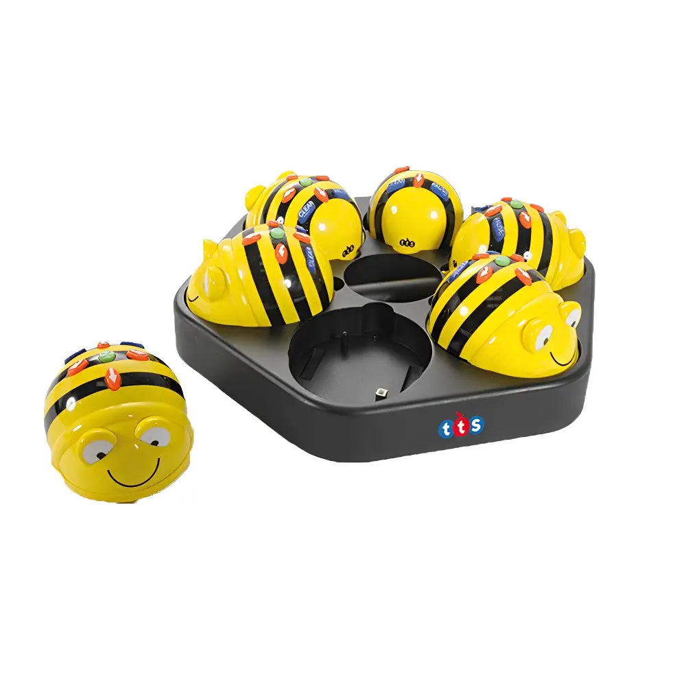 TTS Programmable Bee-Bot See &amp; Say Classroom Bundle - 6 Coding Robots with 3 Activity Play Mats, Audio Playback, 200 Step Memory - STEM Learning &amp; Educational Toys | KS1-3