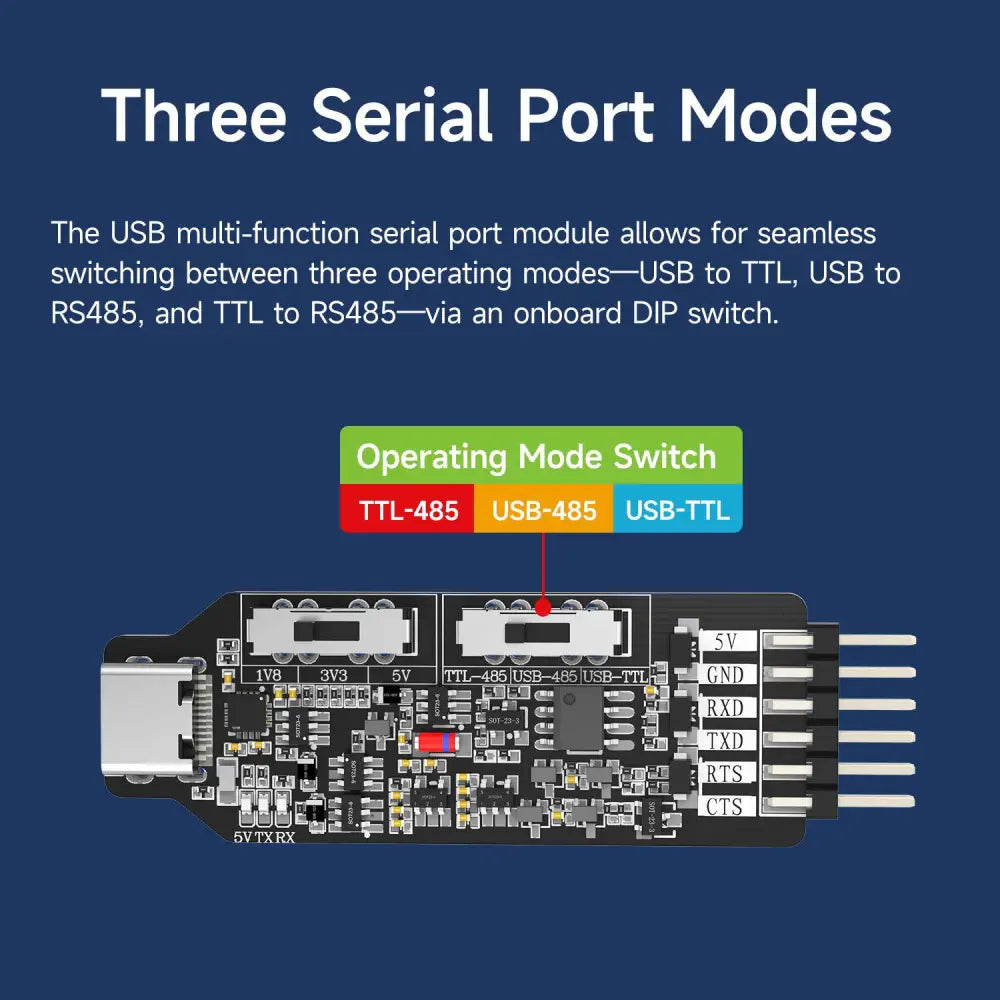 Yahboom USB Multi-functional Serial Port Module-Module + DuPont wire + Type-C