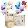 Primo Cubetto+ Coding Robot Playset - Screen Free Programming - Hands on Coding with Transparent Mat, Number &amp; Alphabet Cards - STEM Learning Activities for Kids | Age 3+