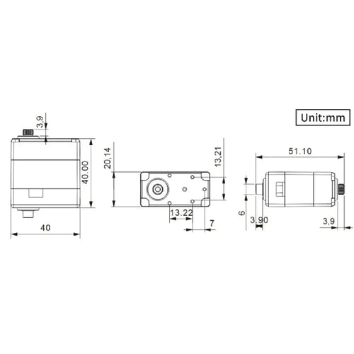 Hiwonder LX 824 Intelligent Three Connector Serial Bus Servo w/ Powerful Feedback Functions