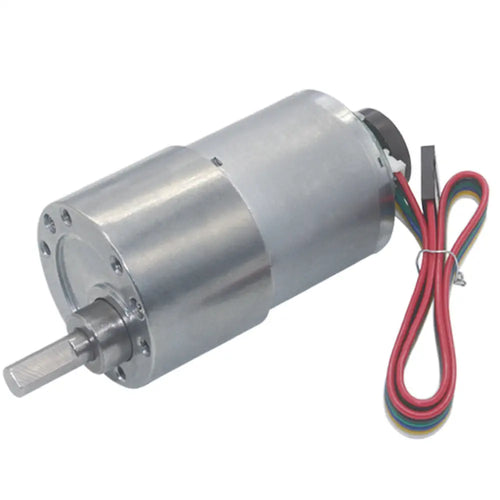 GM37 Geared Motor w/ Encoder - 12V 56RPM