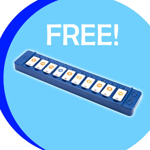 TTS Blue-Bot Classroom Bundle Programmable Robot with FREE Tactile Code Reader - See &amp; Say Version - STEM Learning Robotics for Kids Age 3+