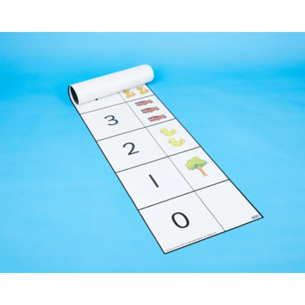 TTS Bee Bot & Blue Bot Number Line Mat - RobotShop