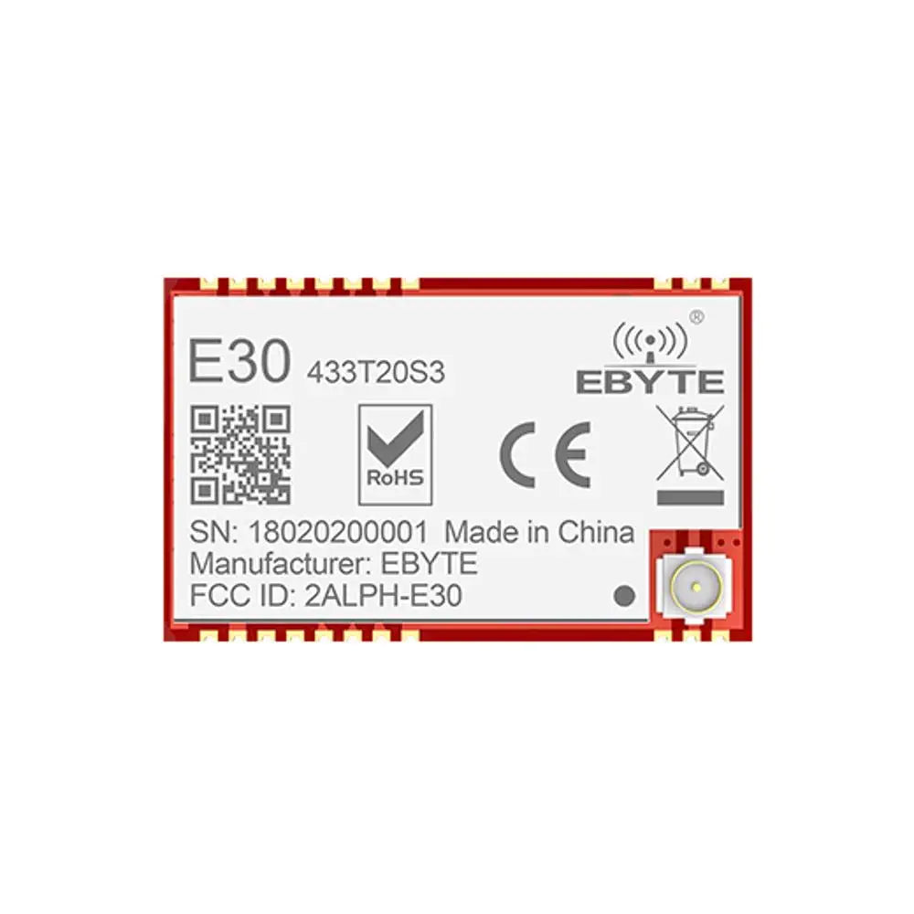 E30-433T20S3 Ebyte SI4438 UART 2.5Km Range 433MHz 22dBm SMD 16*26mm CE RoHs FCC LoRa Wireless Transmitter RF Module