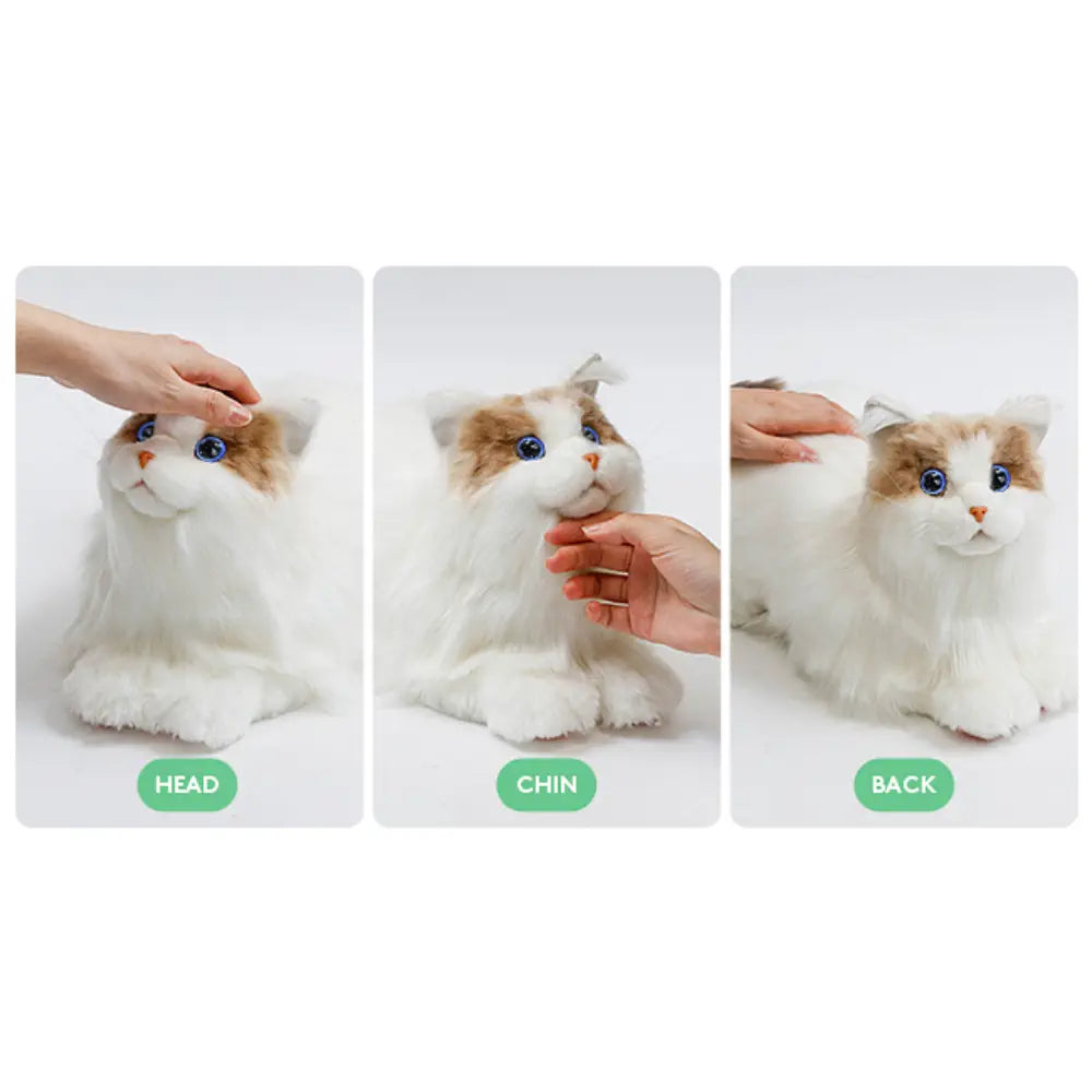 Metacat Smart Robot Cat Interactive Companion Pet Robotic Pet(Bicolor B&amp;W )