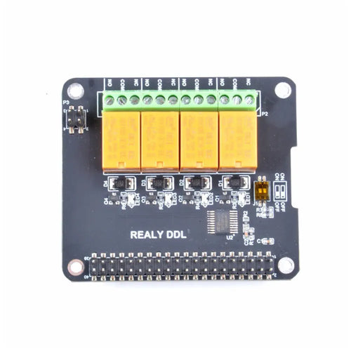 4 Channel Relay Hat for Raspberry Pi 3B+/3B/2B