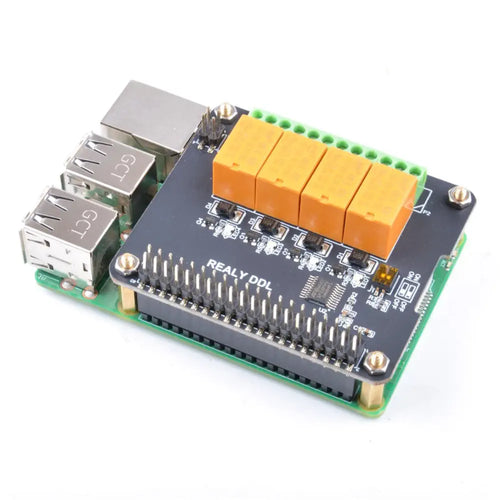 4 Channel Relay Hat for Raspberry Pi 3B+/3B/2B