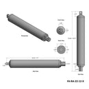 4'' Stroke, 22lb Force, High Speed Linear Actuator