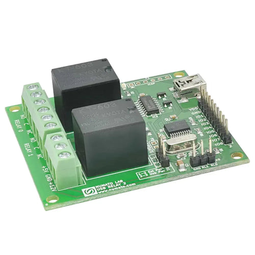 Numato 2-channel USB Relay Module w/ External Power Supply