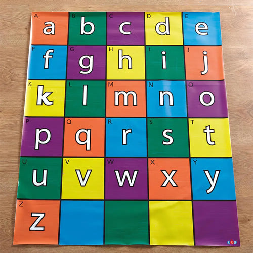 TTS 3 Blue Bot Classroom Bundle with 1 Alphabet Mat, 1 Shapes, Colors, &amp; Size Mat, 1 Number Line Mat, &amp;  Human Body Mat - STEM Robotics Coding Robot Toy