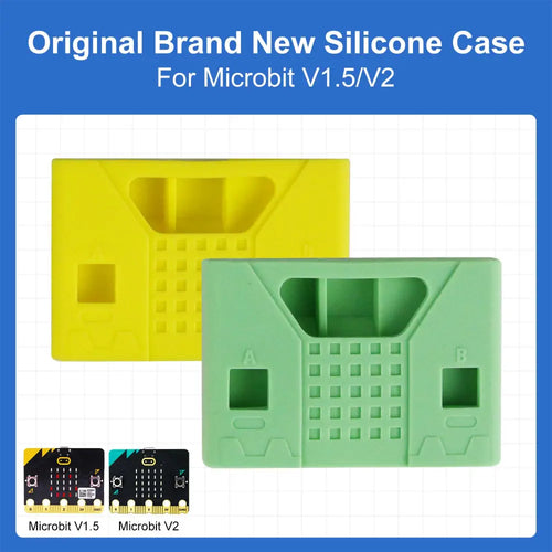 Micro:bit new silicone case(Yellow/Green Optional) for V2 board(10x)