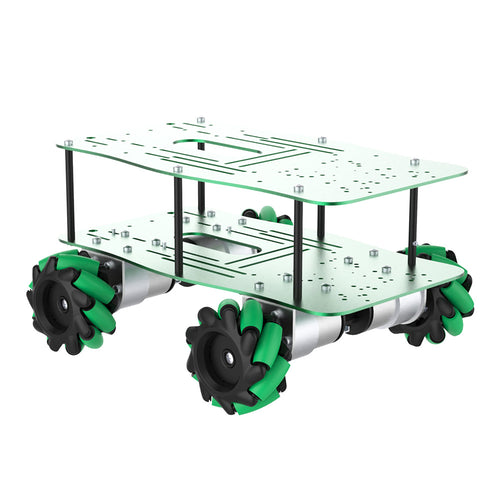 Yahboom Aluminum Alloy ROS Robot Car Chassis - Mecanum Wheel w/o Pendulum Suspension (EN Manual)
