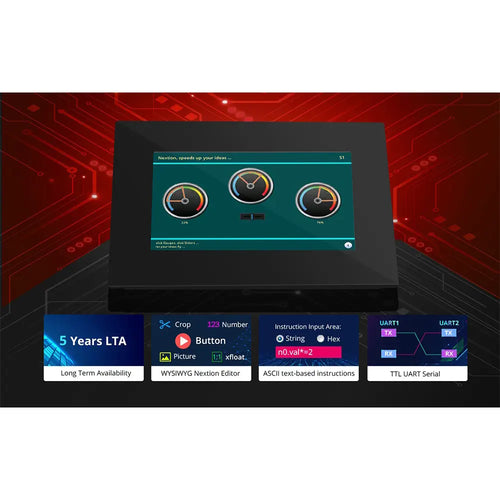 Nextion NX4827P043 4.3-Inch Intelligent Series Resistive HMI Touch Display w/ Enclosure