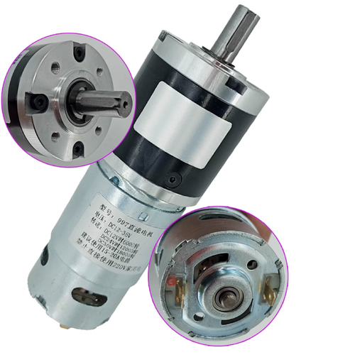 60D Brushed Planetary Gear Motor, 24V - 220RPM