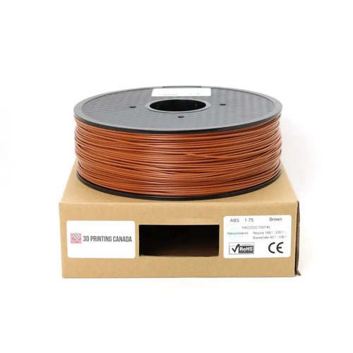 3D Printing Canada Brown - Standard ABS Filament - 1.75mm, 1kg