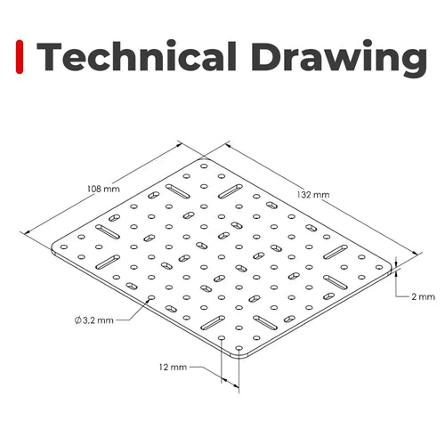 Universal Aluminum Plate (9x11) from SMD Building Set Products