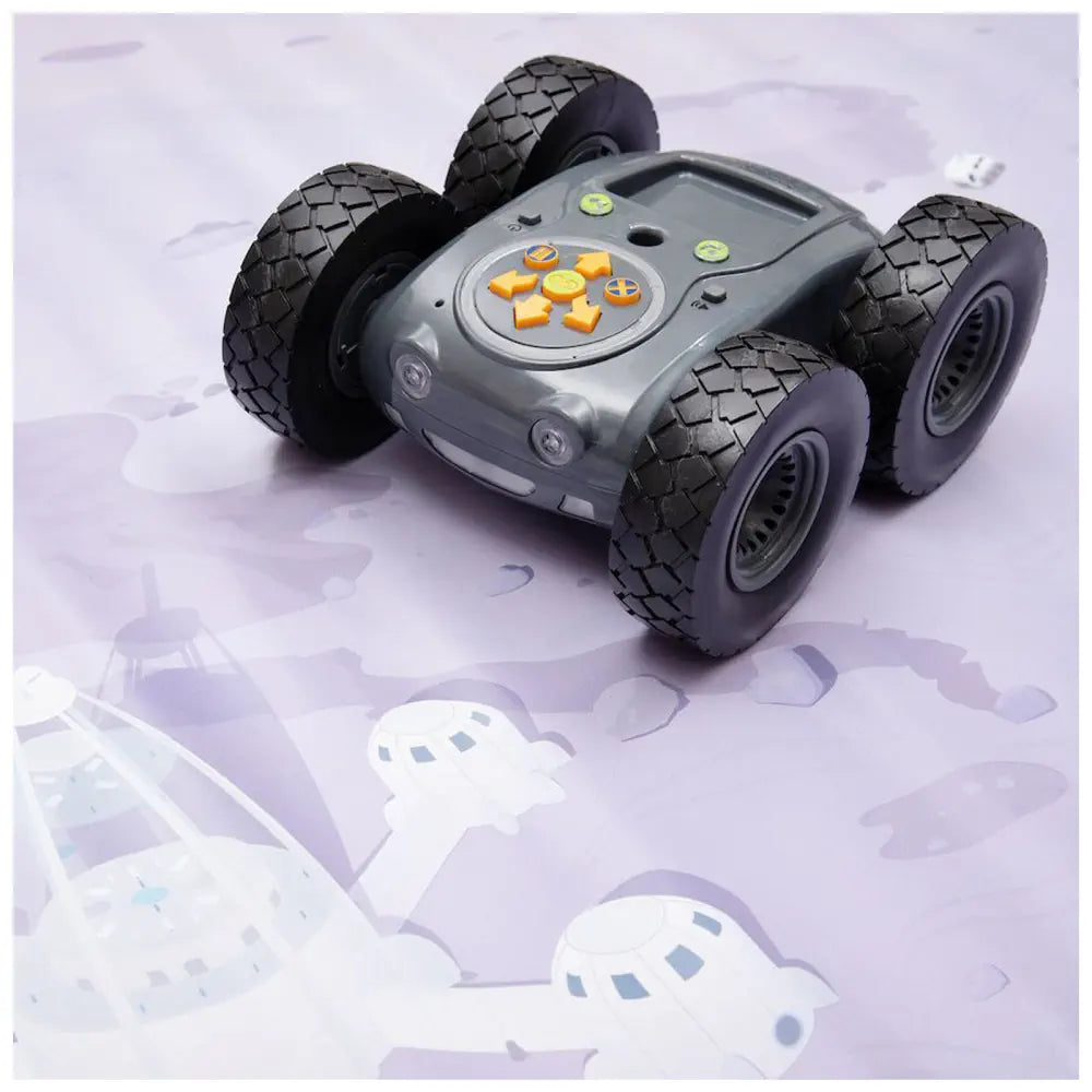 TTS Lunar Mat for Tuff-Bot Rugged Robot - Space Themed Coding Play - STEM Programming Challenges - Interactive Floor Robot Learning Activities - Fun Educational Play for Kids | 120x120 cm